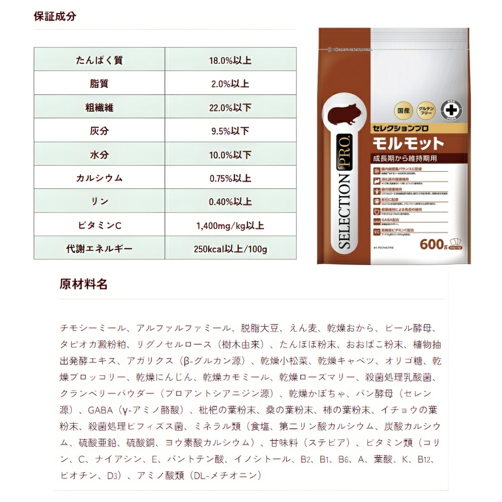 楽天市場】イースター モルモットセレクションプロ 600g （200g×3袋