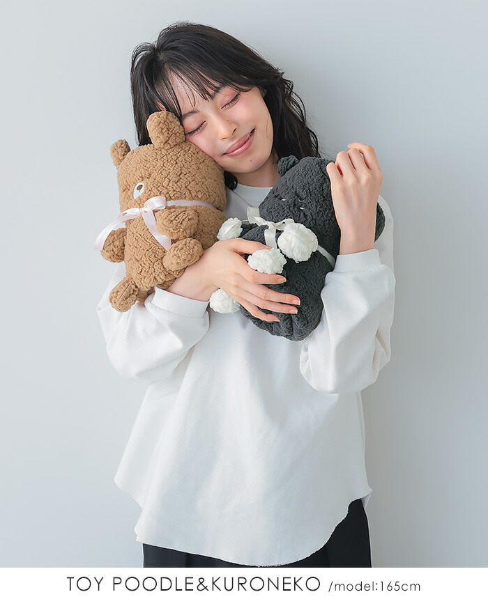 楽天市場】この可愛さと肌触り。モコモコくるくるアニマルひざ掛け