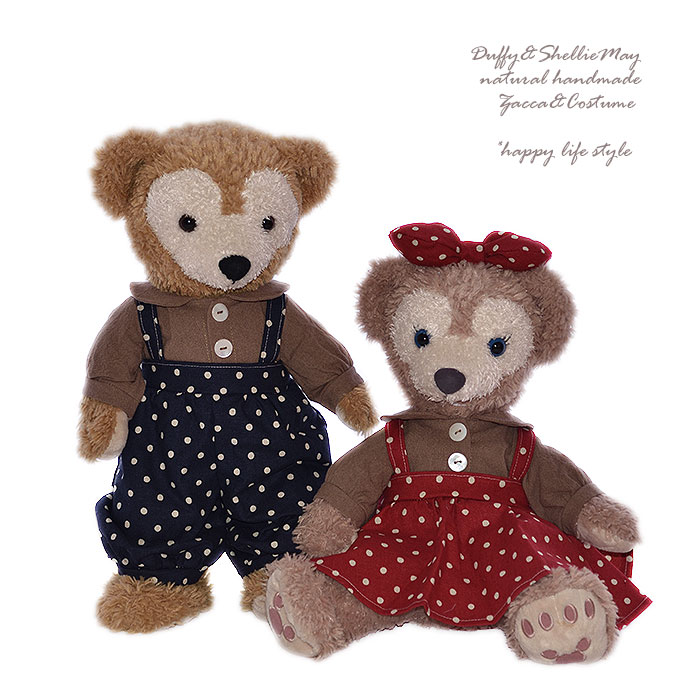 楽天市場】ダッフィー*シェリーメイコスチューム☆Sサイズ43cm☆水玉