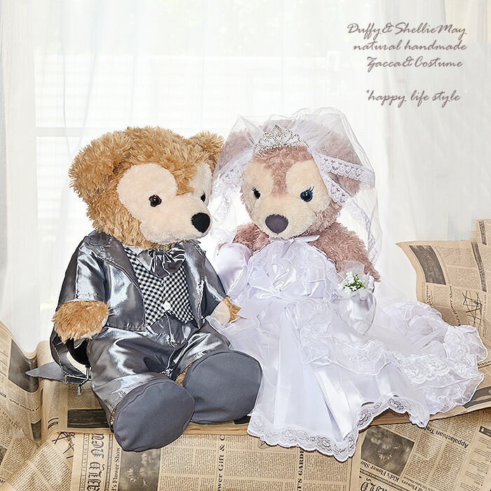 楽天市場】ダッフィー シェリーメイ ウエディング ペア Mサイズ70cm