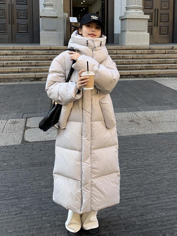 楽天市場】ロングダウンコート レディース フード付き ダウンコート