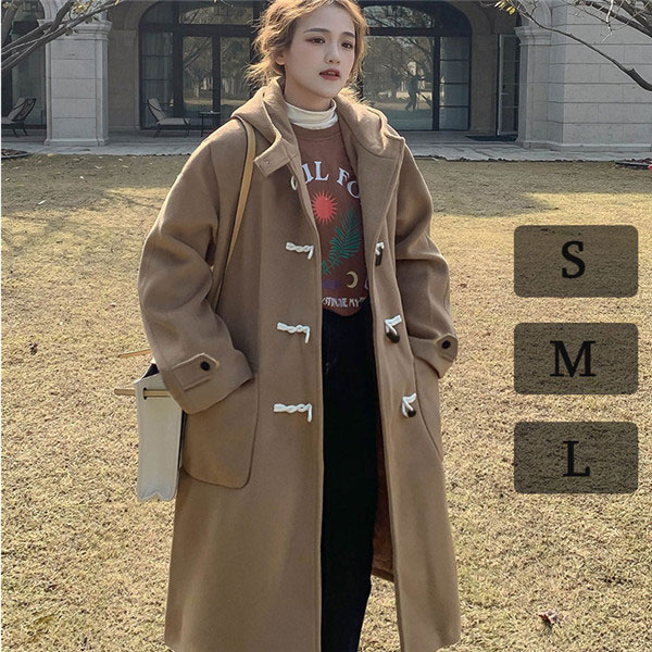 楽天市場】ダッフルコート 学生 レディース ロング 細身 細見え きれい