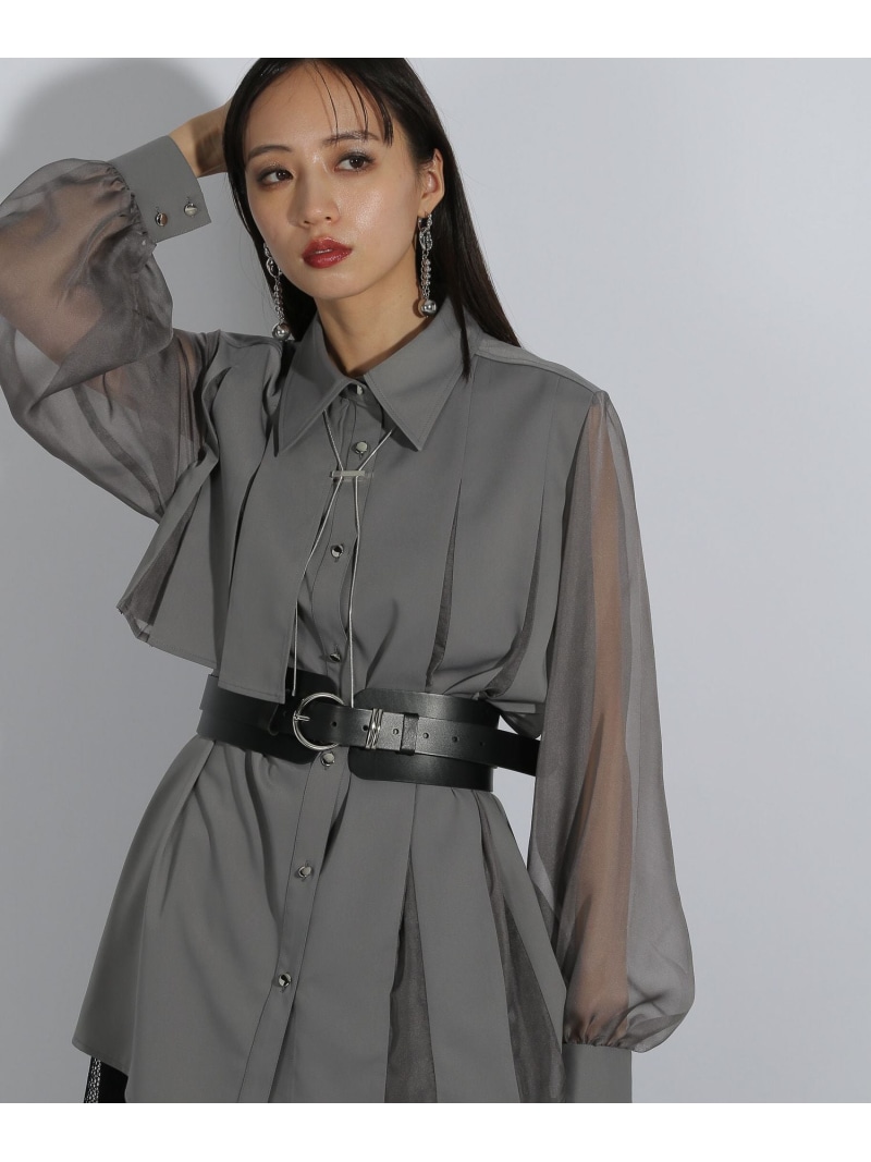 楽天市場】シアーキリカエプリーツシャツ HARE ハレ トップス シャツ