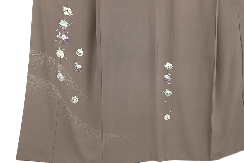 楽天市場】【 中古 】 訪問着 正絹 京友禅 峰山和生 ちりめん 手描き