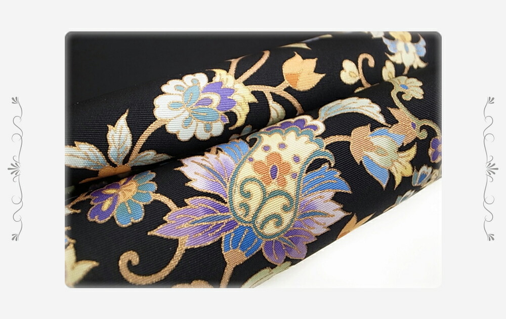 楽天市場】岡重 名古屋帯 九寸 本加工友禅 駒塩瀬 染帯 花更紗文様