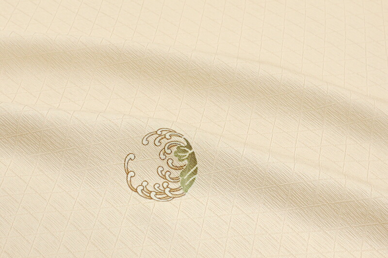 楽天市場】小紋 万葉染織 反物 丹後ちりめん 正絹 肌色 ベージュ