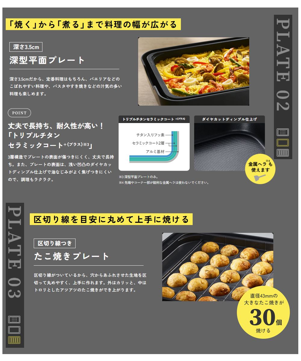 楽天市場】象印（ZOJIRUSHI）【EA-HA30-HZ】ホットプレート □やきやき