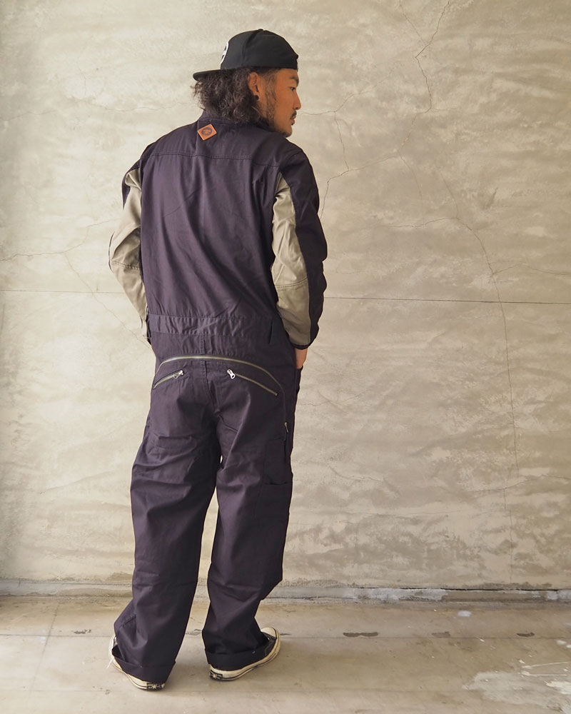 grn outdoor HIASOBI BIG BEN JUMP SUIT 黒