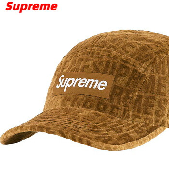 楽天市場】【Supreme Velvet Pattern Camp Cap Brown シュプリーム