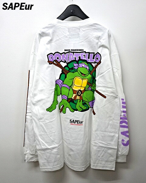 楽天市場】XL【SAPEur TURTLES L/S TEE WHITE サプール タートルズ
