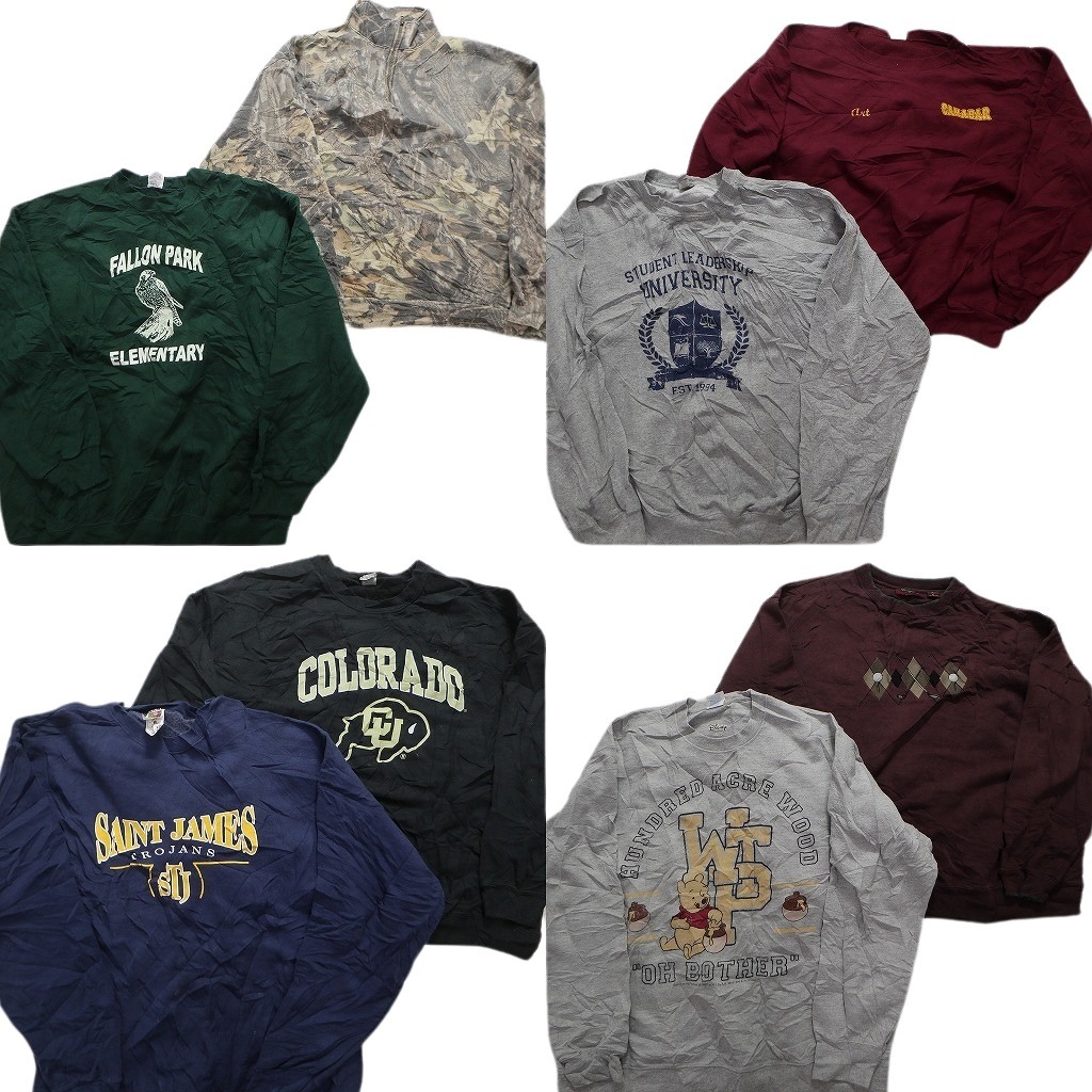 楽天市場】古着卸 まとめ売り カラー スウェット 8枚セット (メンズ XL