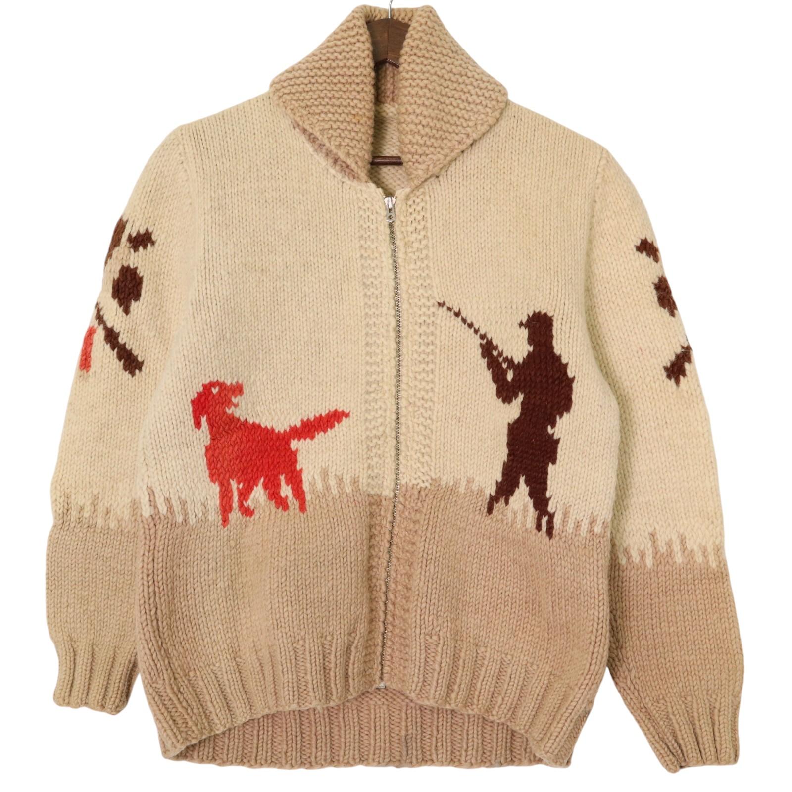 楽天市場】60年代 ハンティング柄 カウチンニットセーター セーター