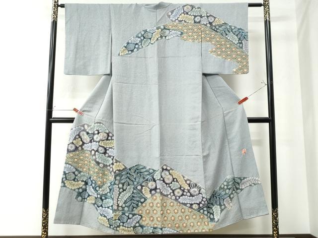 楽天市場】平和屋着物○樋熊哲也 訪問着 辻が花 絞り 手描き 金通し地