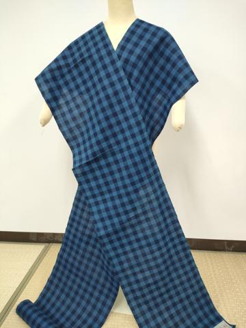 楽天市場】平和屋本店□極上 山崎青樹作 草木染研究所 反物 着尺 格子