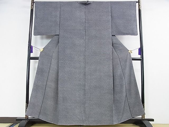 楽天市場】平和屋2□極上 江戸小紋 超極鮫小紋 作家物 黒地 反端付き