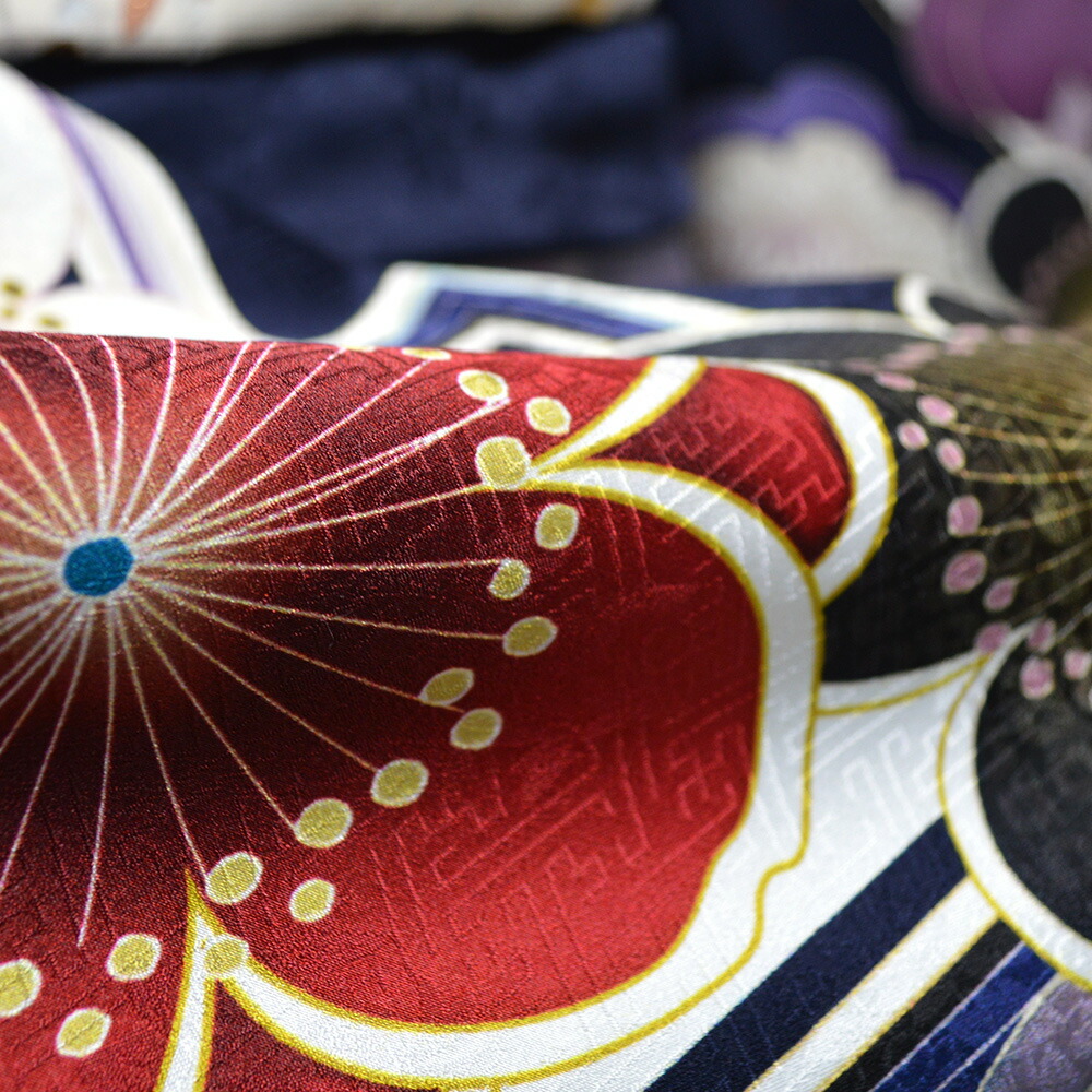 楽天市場】京友禅 正絹 振袖 30点 セット 紺 成人式 ふりそで 振袖