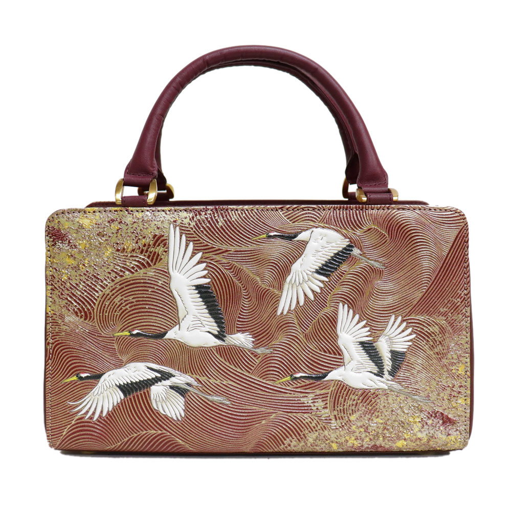 楽天市場】【 浅草文庫 】 友禅染 祝い鶴 柄 利休バッグ 和装 バッグ