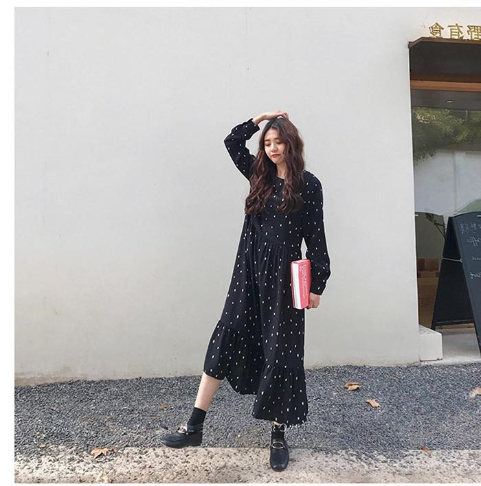 楽天市場】ワンピース ロングワンピース ロング丈 ワンピ 長袖