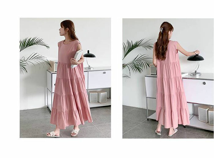 楽天市場】＼新カラー追加！／ワンピース 夏 ティアードワンピース