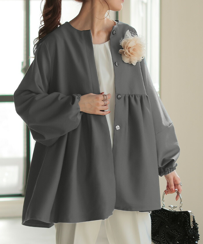 OHGA オオガ ペプラムブラウス OHGA-1102 ピンク F