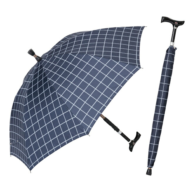 楽天市場】ステッキ傘 メンズ 杖の傘 仕込み杖 長傘 60cm 雨傘 手開き