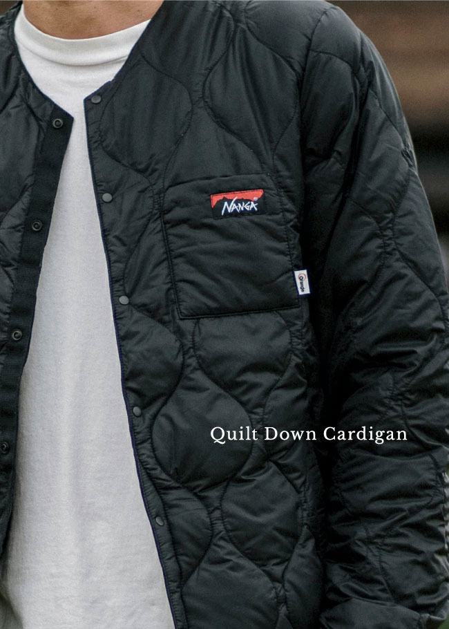 楽天市場】○NANGA ナンガ 別注モデル キルトダウンカーディガン