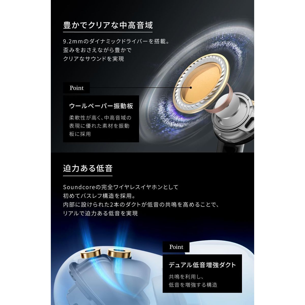 楽天市場】ANKER Soundcore Liberty 5 完全ワイヤレスイヤホン パール