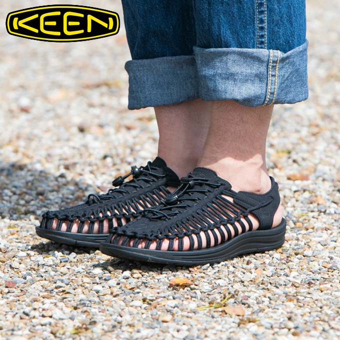 楽天市場】キーン KEEN サンダル メンズ ユニーク 黒色 UNEEK