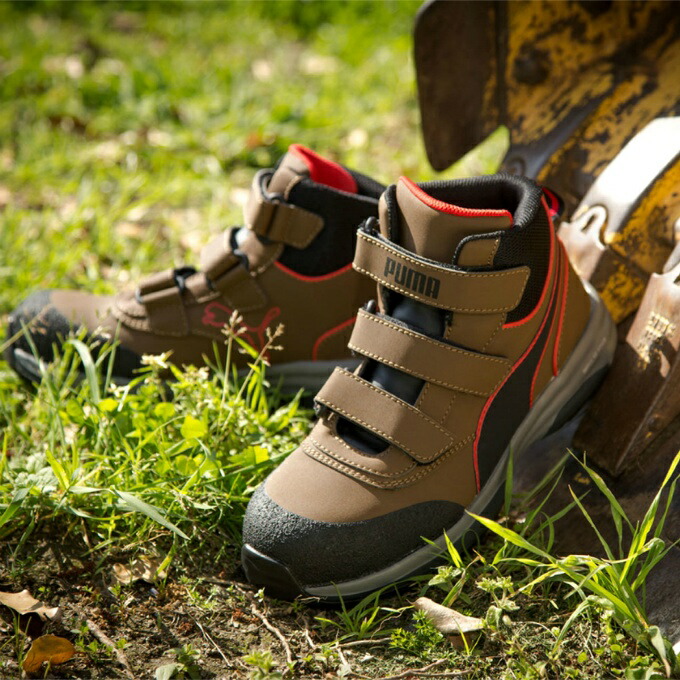 楽天市場】プーマ メンズ 安全靴 作業靴 ラピッド ブラウン ミッド