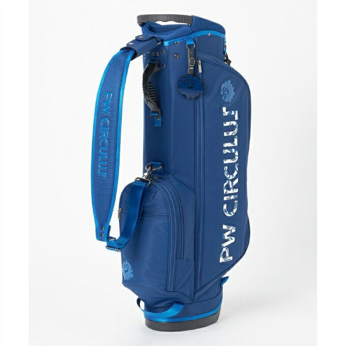 ピーダブリュサーキュラス キャディバッグ ゴルフバッグ 青 サイズF