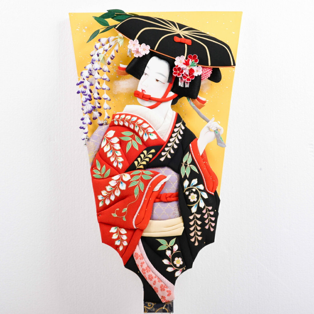 楽天市場】25号 手作り押絵羽子板 藤娘 展示品【送料無料】【展示特価