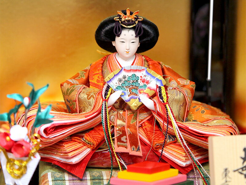 楽天市場】雛人形 久月 ひな人形 雛 平飾り 親王飾り 光園作 正絹有職