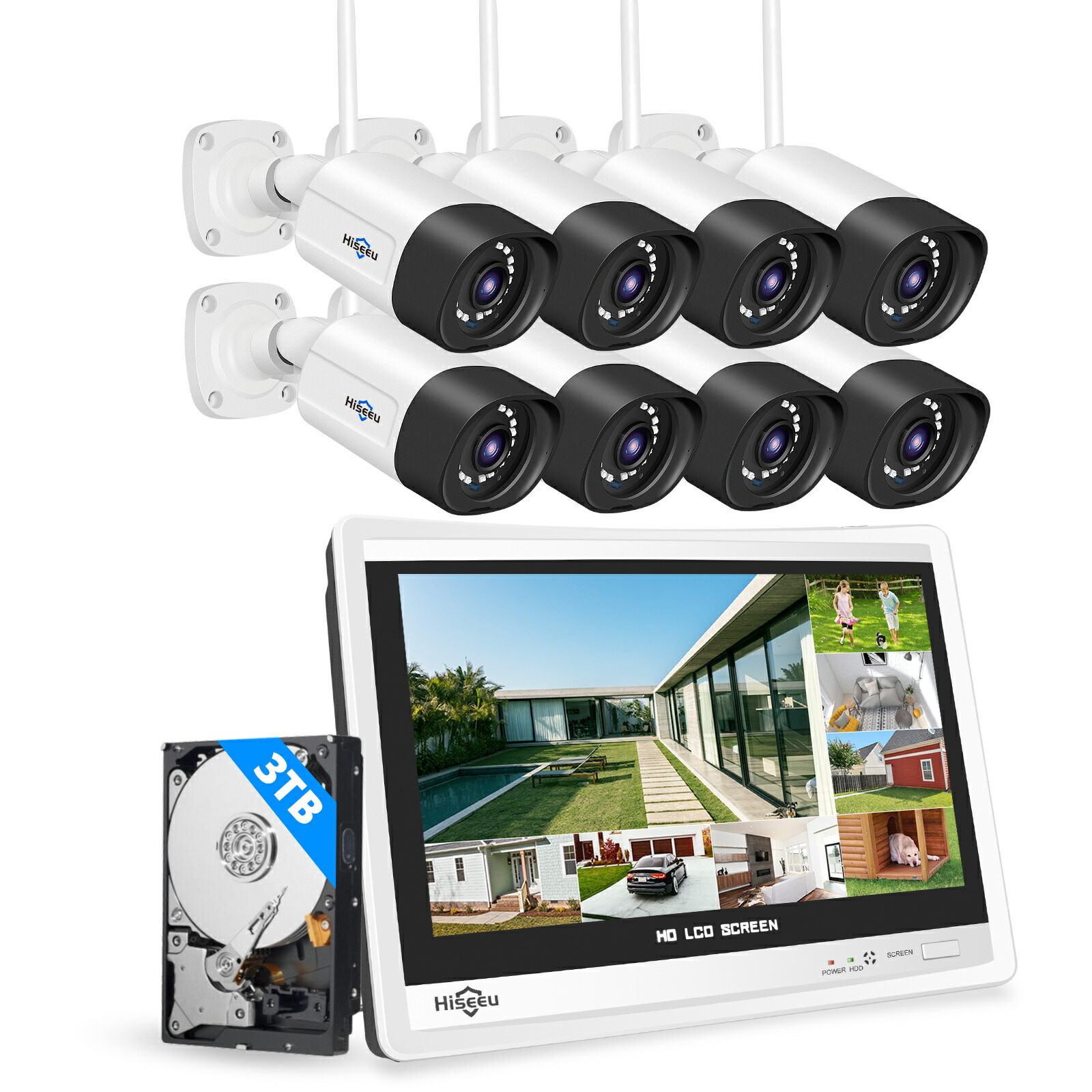 hiseeu 防犯カメラセット」の人気商品一覧 | 安い商品を通販サイトから