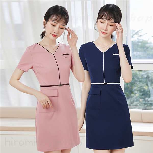 楽天市場】エステユニフォーム レディース エステ ワンピース 半袖 七