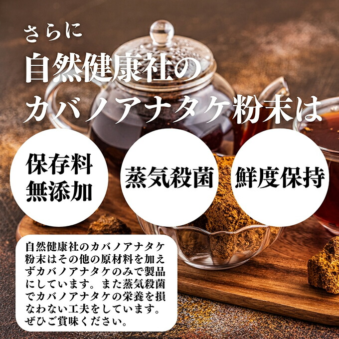 楽天市場】カバノアナタケ粉末 500g (250g×2袋) パウダー チャーガ