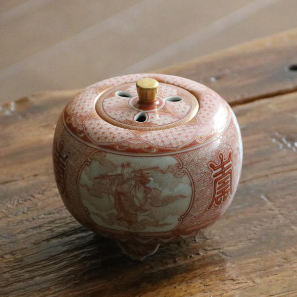 楽天市場】大酒清山 九谷焼香炉 吉祥文 [床の間飾り] : 九谷陶芸 北山