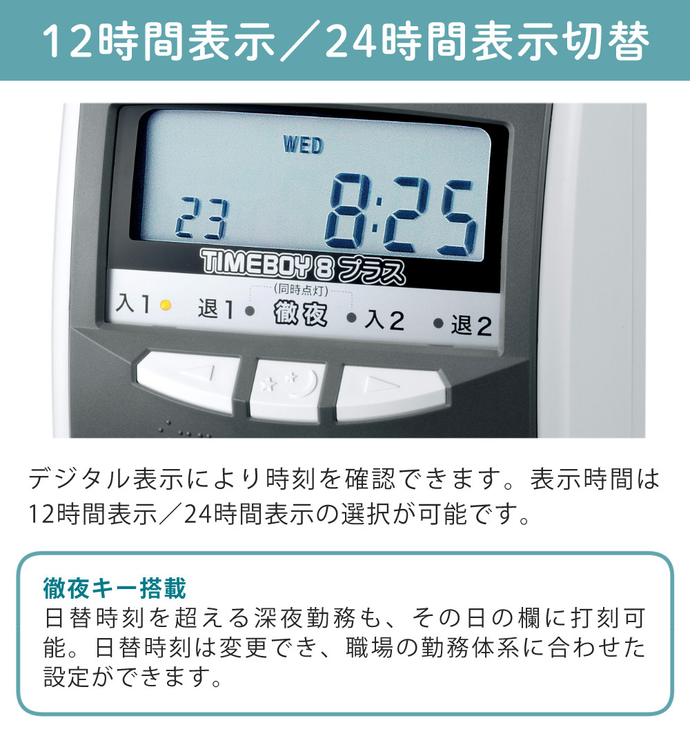 楽天市場】【タイムカード付き】ニッポー タイムレコーダー タイム