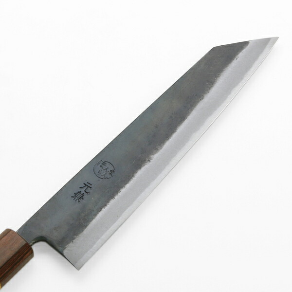 楽天市場】元兼 切付型 和牛刀 210mm 両刃 青紙1号 割込み 黒打ち