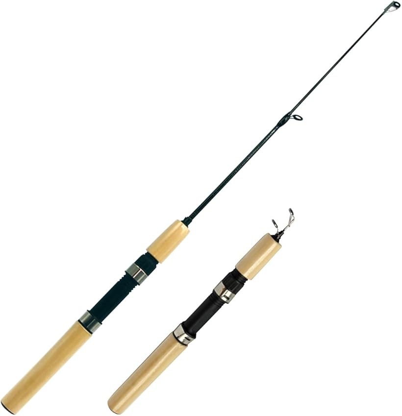 楽天市場】釣り竿セット 2本 76cm コンパクト 振り出し 穴釣り