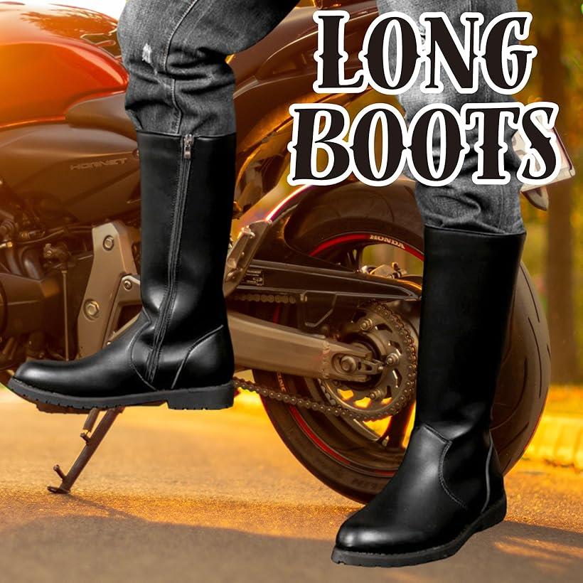 楽天市場】【楽天ランキング1位入賞】バイク ロング ブーツ メンズ