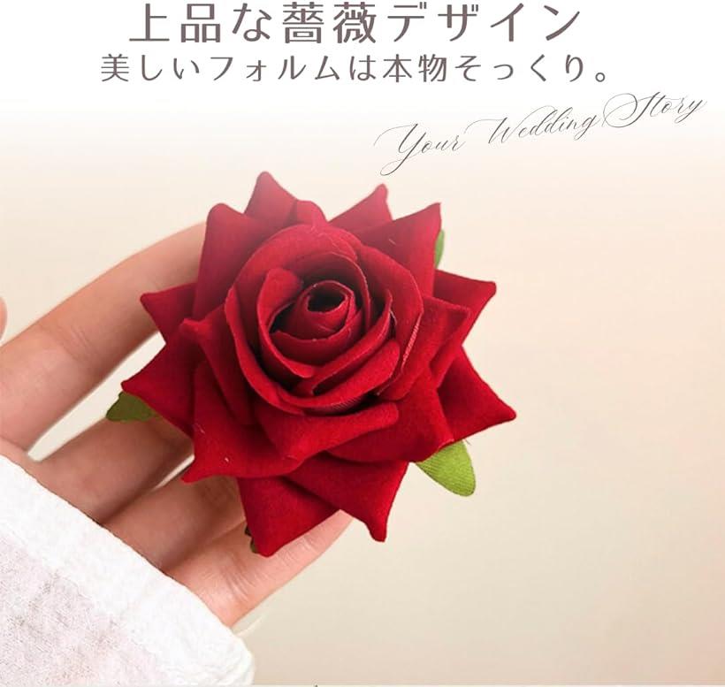 楽天市場】薔薇 ヘアピン バラ ヘアクリップ ローズ ヘアアクセサリー