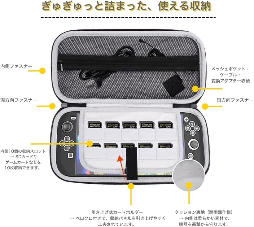 楽天市場】Switch 2対応保護ケース＆ガラスフィルム1枚セット 耐衝撃