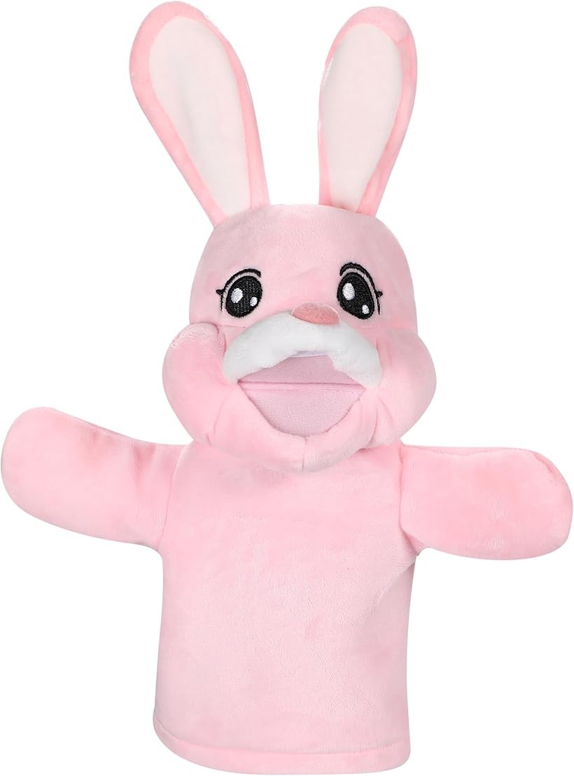 楽天市場】パペット人形 ウサギ 兎 口が動く ハンドパペット アニマル