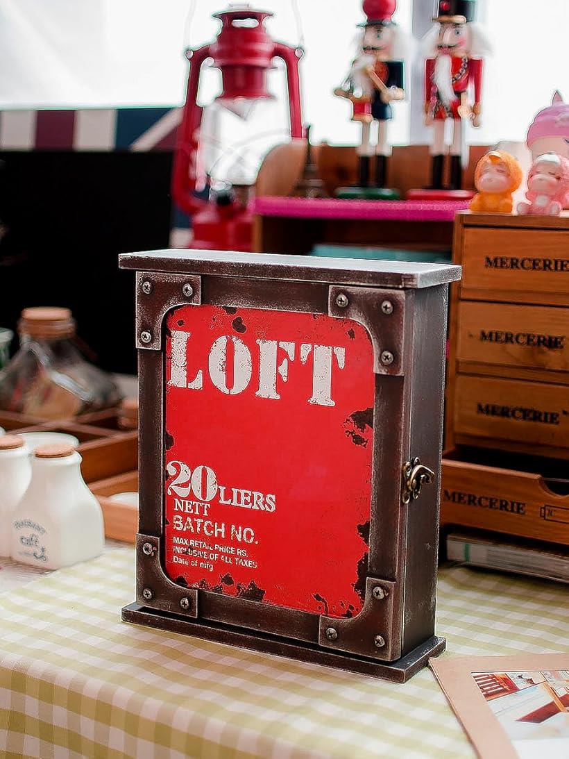 楽天市場】ビンテージ 木製 キーボックス アンティーク 壁掛け 鍵