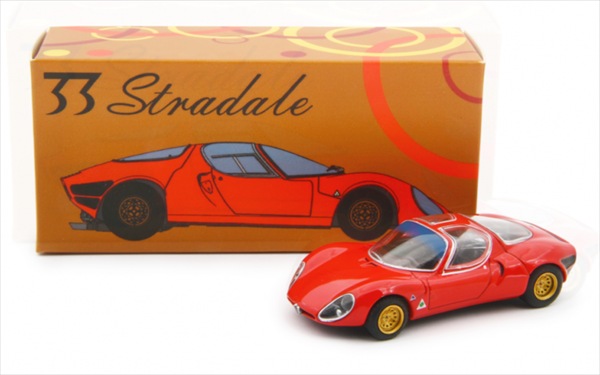 楽天市場】ミニカー 1/64 1967 アルファロメオ 33 ストラダーレ 赤色