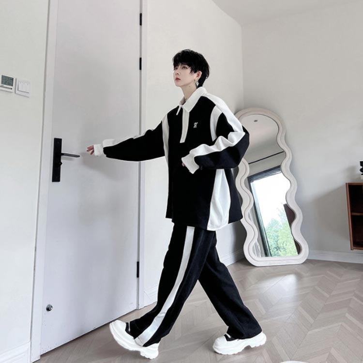 楽天市場】ハーフジップ 2点セット パーカー 上下セットアップ