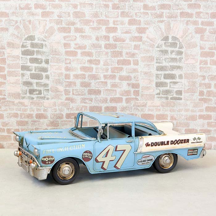 楽天市場】ヴィンテージカー レトロ オブジェ Racing ブリキ 置物 車