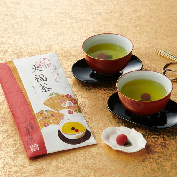 楽天市場】お年賀 御年賀 お茶 抹茶 お正月の祝い茶 大福茶【おおぶく