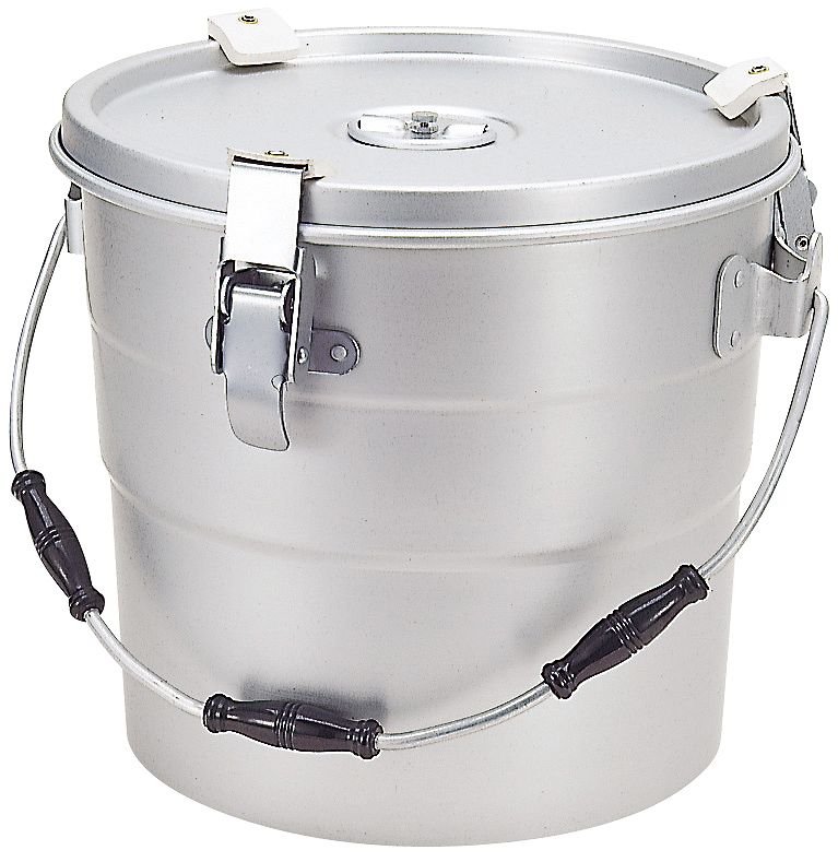 楽天市場】二重保温食缶 10L クリップ付 【 密封 学校給食 食缶 厨房用