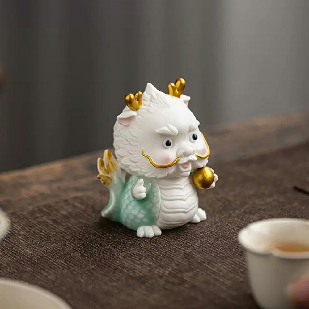 楽天市場】IwaiLoft 龍の置物 2024年 新年 竜縁起もの 陶磁器 青 風水